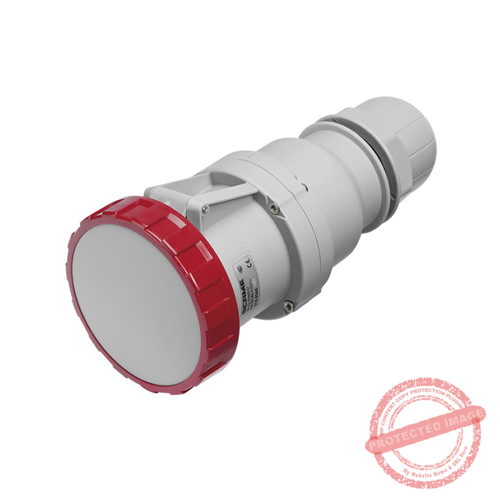 Tomacorriente aéreo industrial 3x63A+T 415V IP67 6h Optima