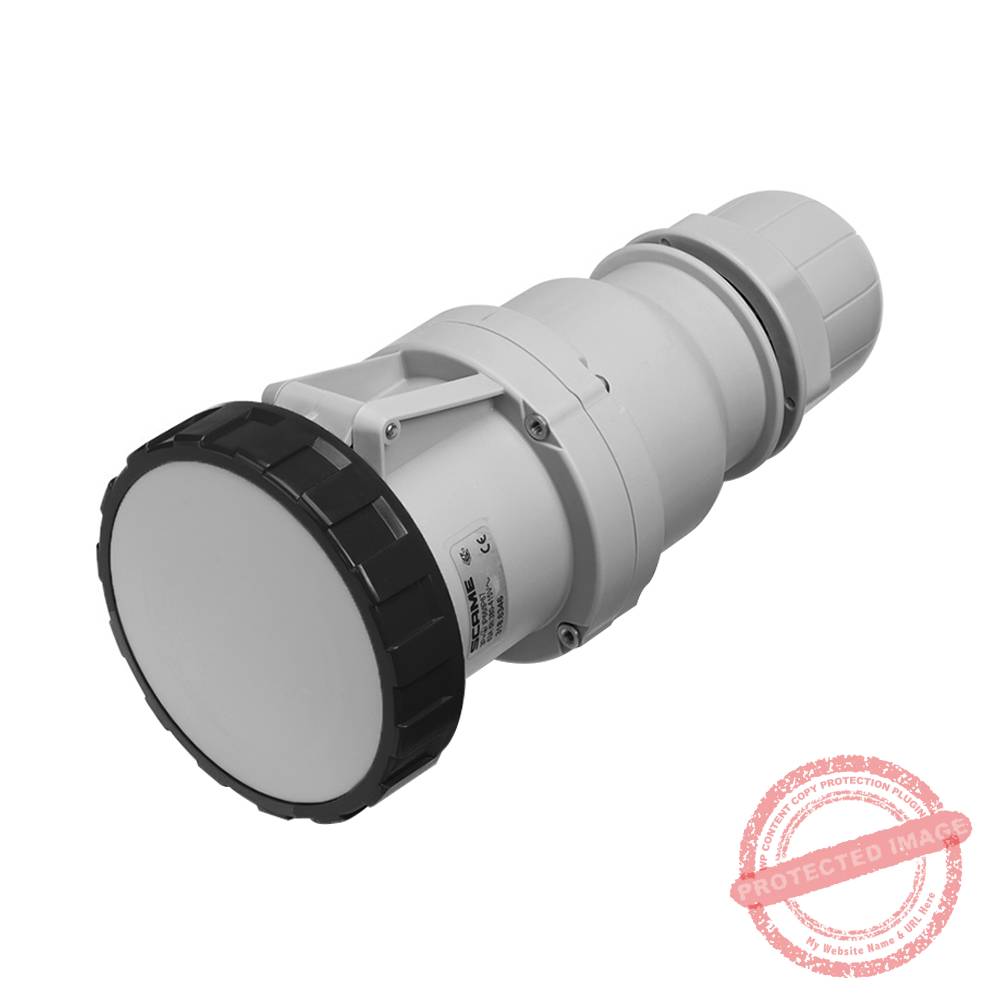 Tomacorriente aéreo industrial 3x63A+T 500V IP67 7h Optima