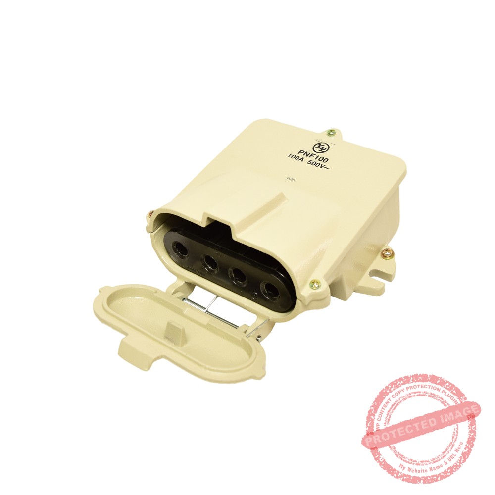 Tomacorriente industrial blindado p/sobreponer c/tapa 3x100A+T 500V