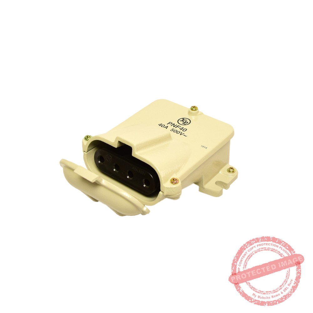 Tomacorriente industrial blindado p/sobreponer c/tapa 3x40A+T 500V