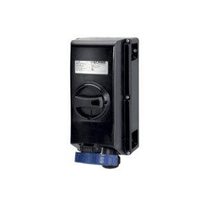 Tomacorriente p/adosar c/enclavamiento 2x16A+T 250V IP66 6h ZONA 1,21