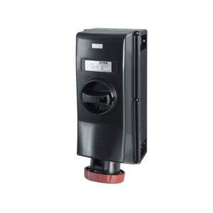 Tomacorriente p/adosar c/enclavamiento 3x63A+T 500V IP66 7h ZONA 1,21