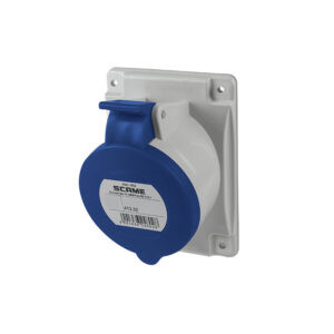 Tomacorriente p/empotrar inclinado 2x32A+T 250V IP44 6h Optima