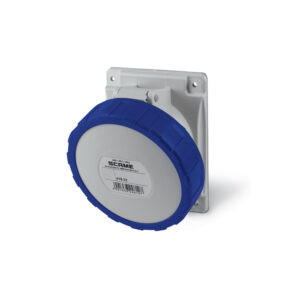 Tomacorriente p/empotrar inclinado 2x32A+T 250V IP67 6h Optima