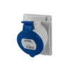 Tomacorriente p/empotrar inclinado 3x32A+T 250V IP44 9h Optima