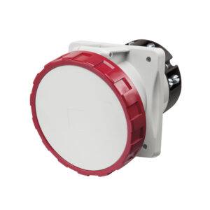 Tomacorriente p/empotrar inclinado 3x63A+N+T 415V IP67 6h Optima