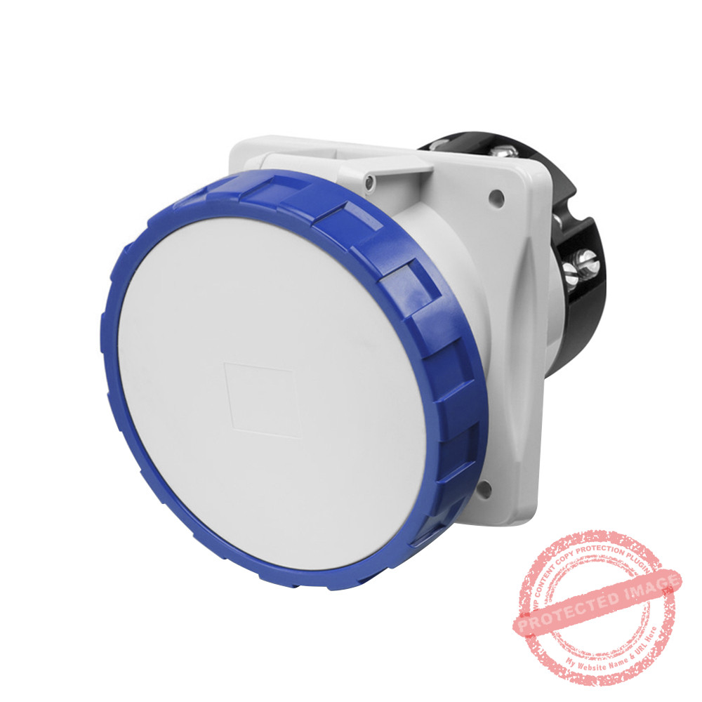 Tomacorriente p/empotrar inclinado 3x63A+T 250V IP67 9h Optima