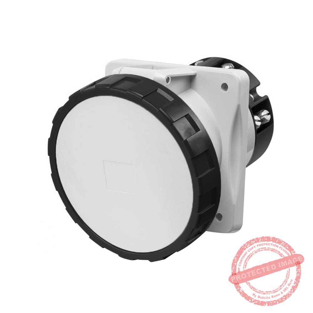 Tomacorriente p/empotrar inclinado 3x63A+T 500V IP67 7h Optima