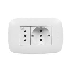 Tomacorriente Schuko 3 líneas 16A/250V Domino Sencia