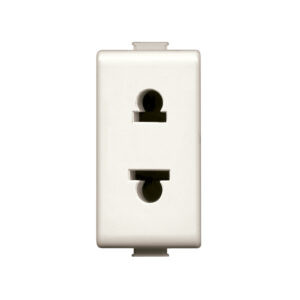 Tomacorriente universal 2x16A 250V 1 módulo marfil Matix