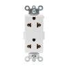 Tomacorriente universal doble 2x15A+T 250V blanco Decora
