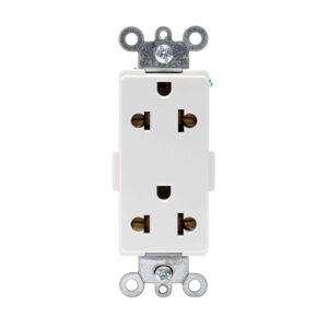 Tomacorriente universal doble 2x15A+T 250V blanco Decora