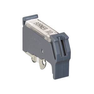 Tope de fijación para bornes riel profundidad 7.5-15mm paso 12mm