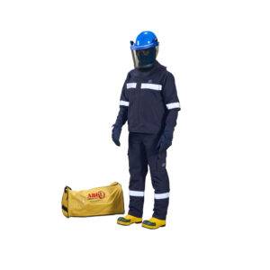 Traje anti arco flash 12cal/cm2 (categoria 2) inherente talla M azul