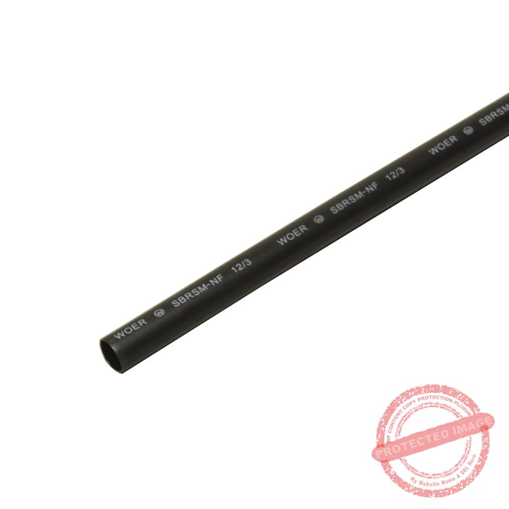 Tubo termocontraíble 1000V 12-3mm c/adhesivo pared delgada 1.2mts