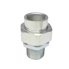 Unión doble hembra/macho fierro electrogalvanizado 1 1/2", CL1.DIV1 UL