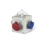 Adaptador c/4 tomacorrientes 2x16A+T 250V IP44 6h, Adapto