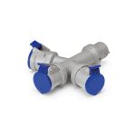 Adaptador multiple IN: enchufe OUT: 3 tomacorrientes 2X16A +T250V IP44 6H