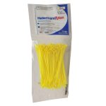 Amarracable amarillo 100x2.5mm x100und