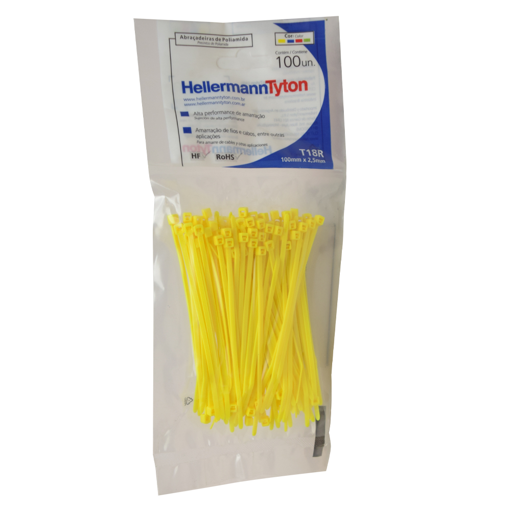 amarracable-amarillo-100x25mm-x100und.jpg Amarracable amarillo 100x2.5mm x100und - Imagen 1