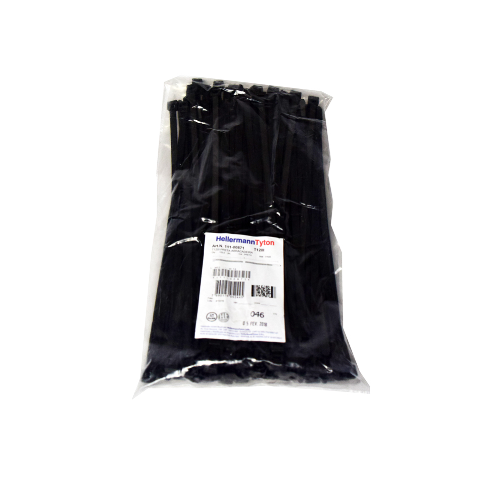 amarracable-negro-200x46mm-x100und.jpg Amarracable negro 200x4.6mm x100und - Imagen 1