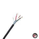 Cable instrumentación apantallado 1x3x18AWG 300V 90°C libre de halógeno, UL, x metro lineal