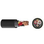 Cable N2XY 3x50+1x25mm2, 0.6/1kV XLPE/PVC negro, clase 5, x metro lineal
