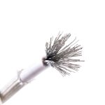 Cable silicona con fibra de vidrio estañado 1x6mm2, 500V 180°C, blanco, x rollo