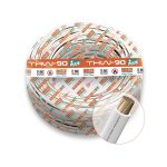 Cable THW-90+Plus 12AWG 750V aislamiento PVC blanco, clase 2, x rollo