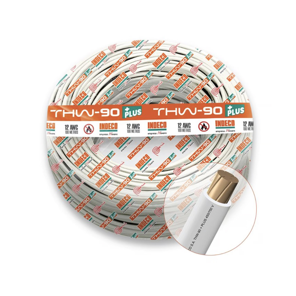 cable-thw-90-plus-12awg-750v-aislamiento-pvc-blanco-clase-2-x-rollo.jpg Cable THW-90+Plus 12AWG 750V aislamiento PVC blanco, clase 2, x rollo - Imagen 1
