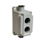 Caja vacía metálica para pulsador de 2 orificios 22mm