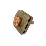 Conector tierra doble para 2 cable 2/0AWG a barra 1 perno 55mm
