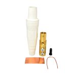 Conector unipolar hembra 400A 600V 2 tornillos fijación 1/0-4/0 blanco