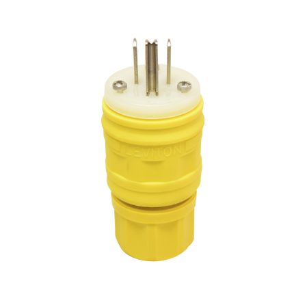 Enchufe hermético Wetguard 2x15A+T NEMA 5-15P amarillo