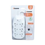 Extensión 6 tomas universal+tierra 3mts