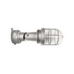 Fanal articulable claro blindado 100W E27 con rejilla para pared