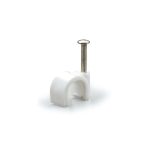 Grapas PVC tipo redondo gris 5.0mm