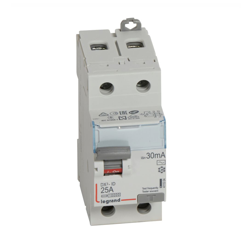 interruptor-diferencial-2x25a-30ma-230v-2-modulos-din-1.jpg Interruptor diferencial 2x25A 30mA 230V 2 módulos DIN - Imagen 1