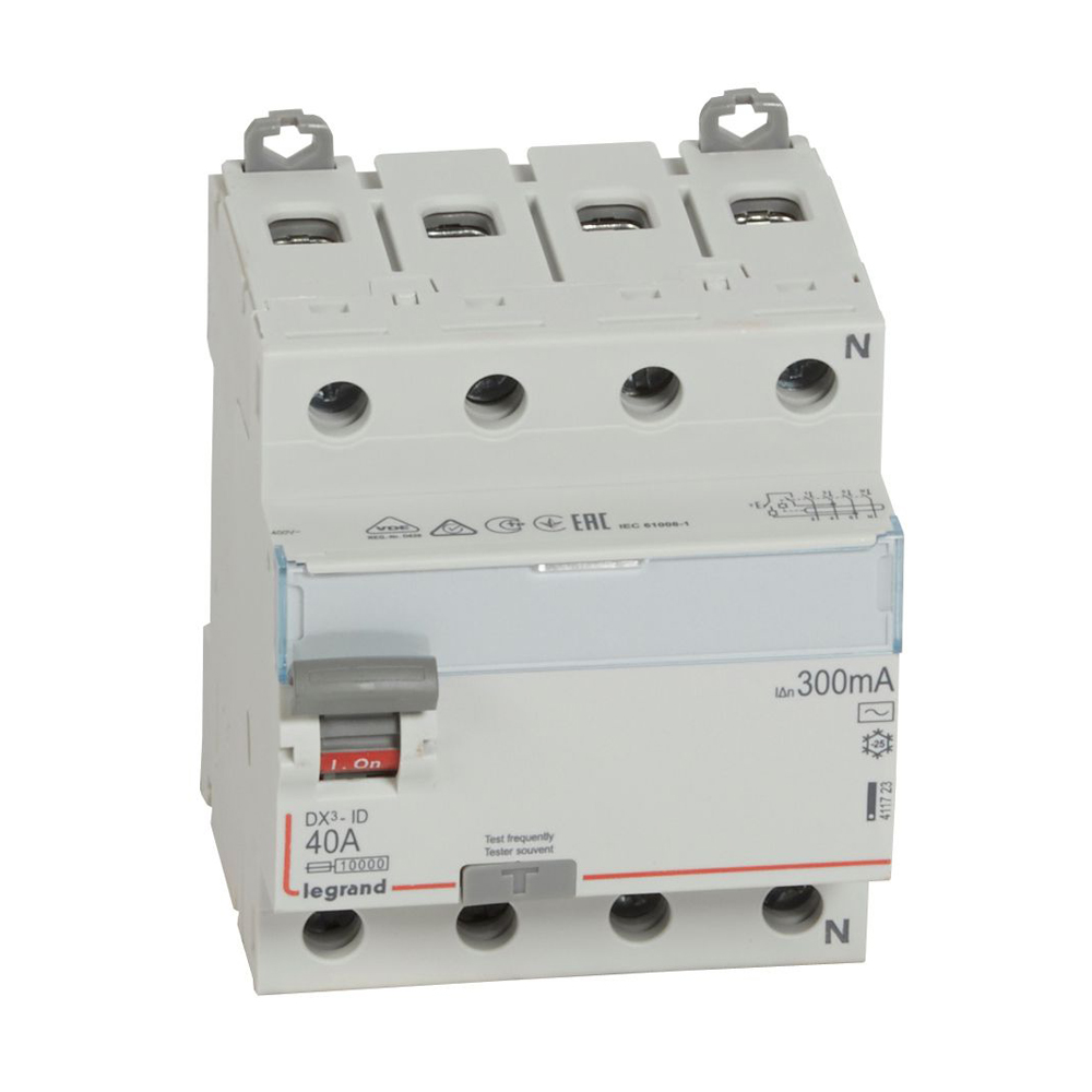 interruptor-diferencial-4x40a-300ma-230v-4-modulos-din.jpg Interruptor diferencial 4x40A 300mA 230V 4 módulos DIN - Imagen 1