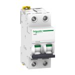 Interruptor termomagnético 2x16A 20/10/6kA 240/400/440V tipo C IC60N DIN