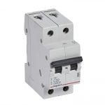 Interruptor termomagnético 2x32A 10/6kA 230/440V tipo C DIN RX3