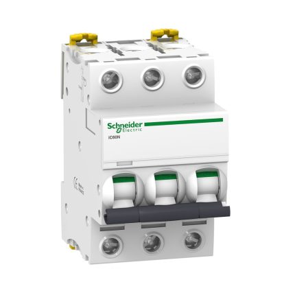 Interruptor termomagnético 3x16A 20/10/6kA 240/400/440V tipo C IC60N DIN