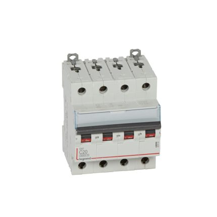Interruptor termomagnético 4X20A 10kA 230/400V C DIN