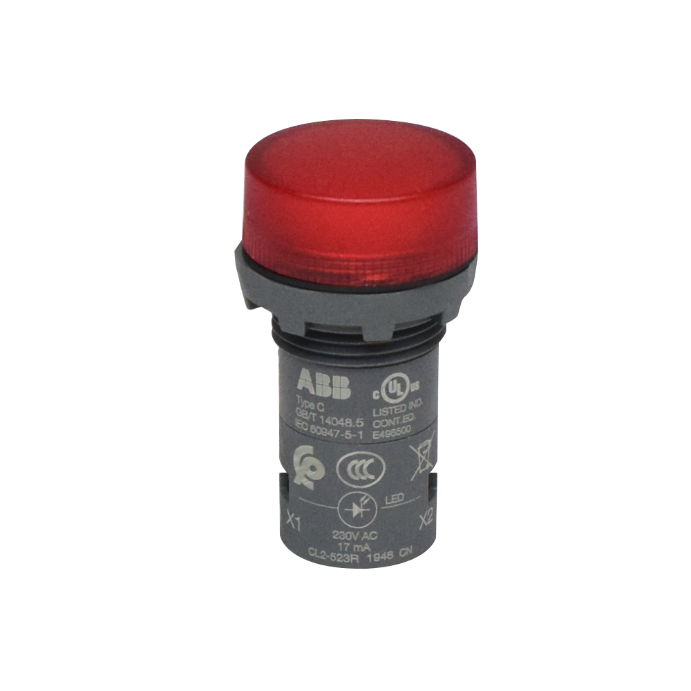 piloto-rojo-led-230vac-22mm-ip66-integrado.jpg Piloto rojo LED 230VAC 22mm IP66 integrado - Imagen 1