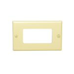Placa decora (1 gang) de nylon marfil