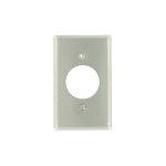 Placa para tomacorriente simple de acero inoxidable 1.60 20/30A