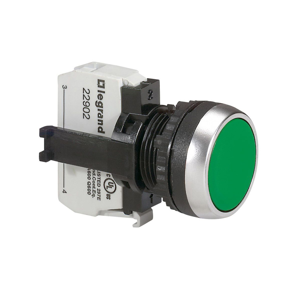 pulsador-no-luminoso-rasante-verde-22mm-1na.jpg Pulsador no luminoso rasante verde 22mm 1NA - Imagen 1