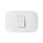 Pulsador unipolar timbre 10A 250V NA blanco Domino Sencia