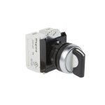 Selector manija corta no luminoso negro 3 posiciones c/retorno 2NA IP69