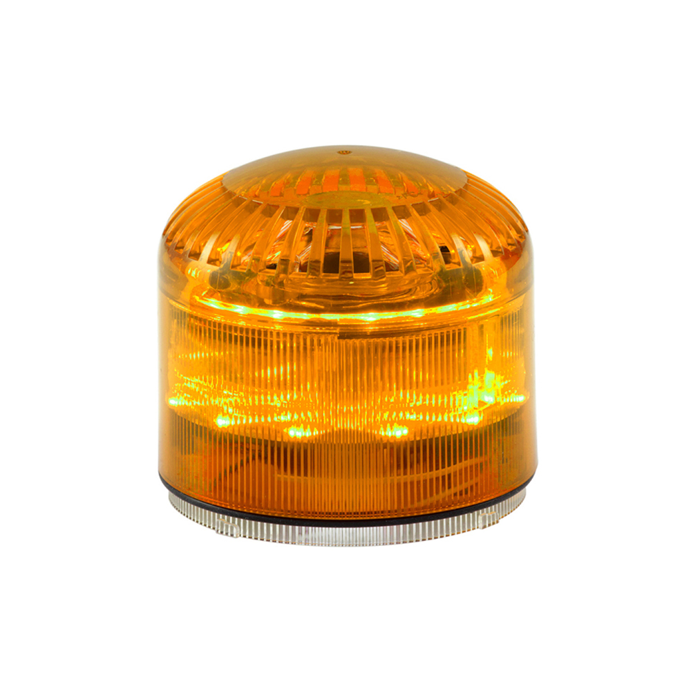 sirena-baliza-led-ambar-12-24vac-dc-115db-ip65-mline.jpg Sirena/baliza LED ámbar 12/24VAC/DC 115dB IP65 (MLINE) - Imagen 1
